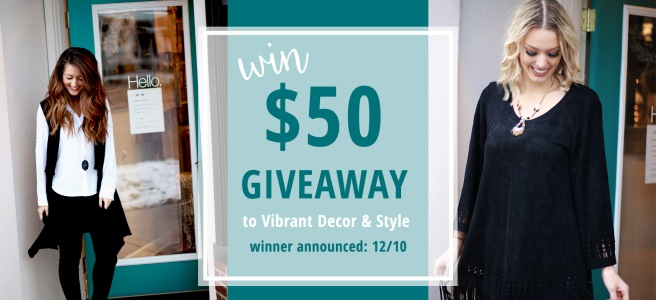 win $50 to Vibrant Decor and Style